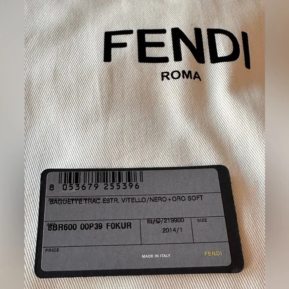 Fendi BAGUETTE LEATHER HANDBAG - Picture 16 of 16